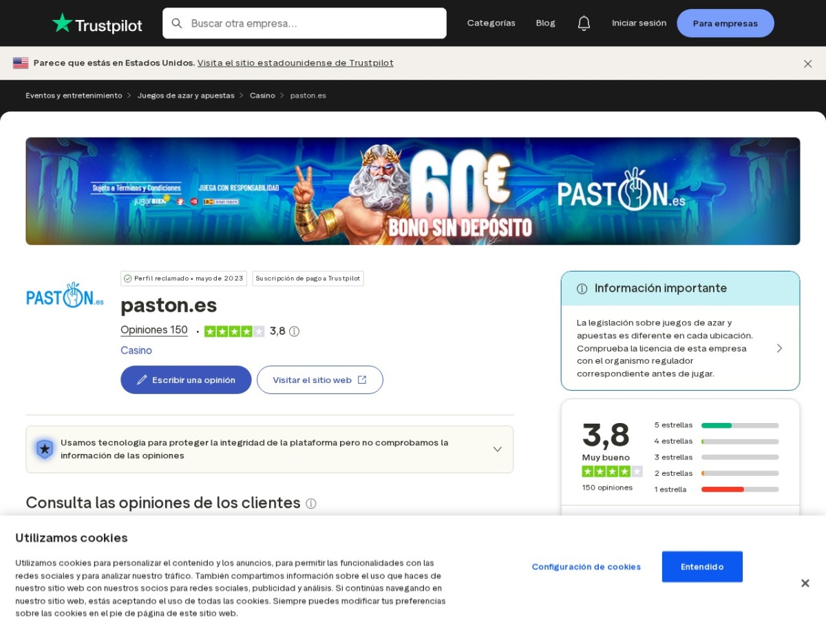 Captura contextual del perfil público de opiniones asociado al servicio